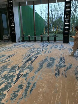 上海手工羊毛地毯定制工廠來(lái)圖可制作酒店別墅貴賓室供樣