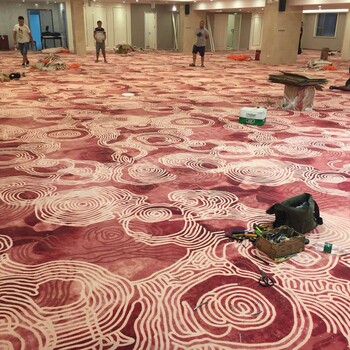 宴會廳羊毛地毯現貨批發酒店餐廳來圖可定制過消防加厚10天出貨