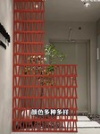 PU空心磚格柵M磚輕質九宮格水泥構件網紅隔斷紅磚鏤空M型窗花