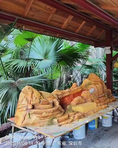 靜安假山公司,靜安假山假樹制作,假山流水景觀制作