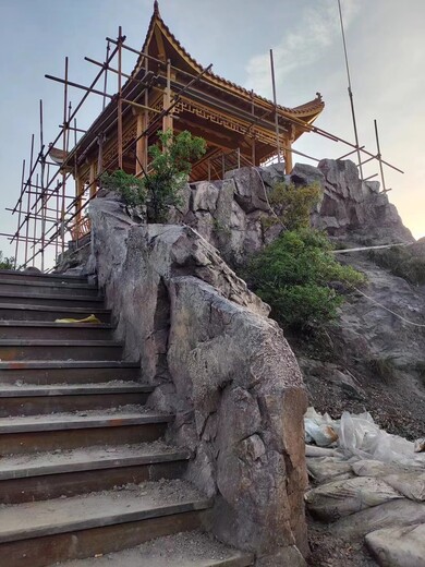赤峰景區(qū)人造景觀,赤峰塑石假山廠家,假山園林施工