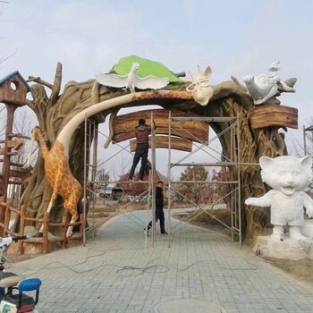 江津園林假山景觀假山,江津水泥假山工地,假山制作假山施工