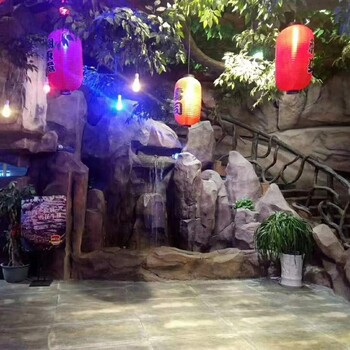南開假山假樹,南開水泥塑石假山設(shè)計(jì),假山景觀