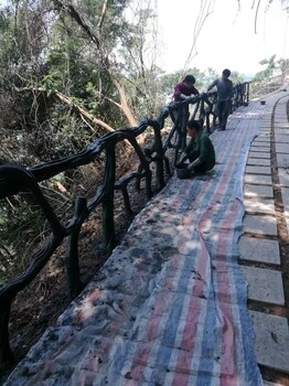 大渡口假山,大渡口假山假樹制作,塑石假山