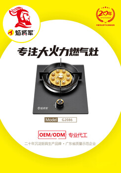 家用煤氣灶源頭生產(chǎn)廠家招商加盟代理焰將軍大火力灶具
