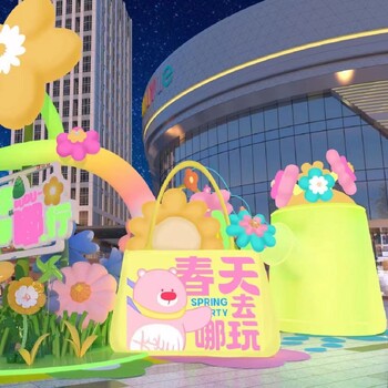 商場裝飾美陳展粉嘟嘟為商場增添浪漫風情出售出租商場美陳展