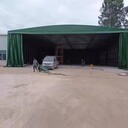 白銀活動雨棚廠家折疊推拉蓬價格移動遮陽蓬定做大型電動推拉蓬
