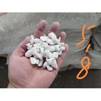 临沂罗庄区庭院白石子铺路白色水磨石子洗米石白卵石金刚砂厂家批发供应