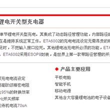 钰泰-ETA6002E8A-单节锂电开关型充电器