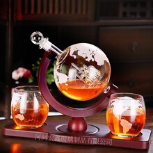 河間民間手工異形地球儀泡酒瓶圖片