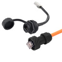 lshitech龍仕M22工業網線RJ45連接器百兆數據傳輸工業插頭插座