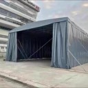 湖北荆州厂家定制大型仓库帐篷移动雨棚移动式车棚膜结构车棚