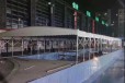 湖北荆州厂家定制户外篮球棚电动雨棚遮阳电动推拉蓬仓库工地棚