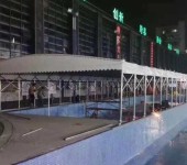 湖北咸宁厂家活动雨棚夜市移动帐篷大型电动雨棚户外篮球棚