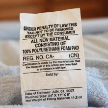 床上用品的LawLabel美国法律标URN注册号