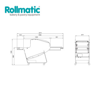 ROLLMATIC意大利MI52大型面包切片機商用面包切片機