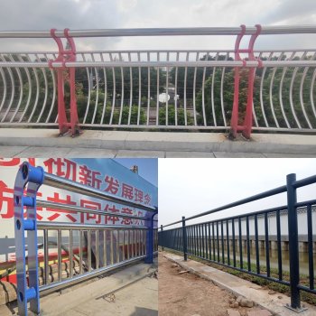 肇庆河道河堤隔离护栏定制厂家桥梁防撞栏杆不锈钢扶手栏杆