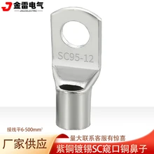 SC冷壓銅鼻子光伏新能源JGK端子SC185-10窺口線鼻子