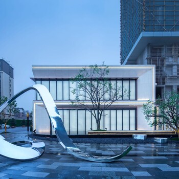 不銹鋼雕塑大型景觀園林工程造型雕塑不銹鋼廊架雕塑