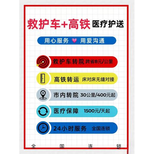 北京120救护车怎么收费救护车跨省接送-全国护送转运中心