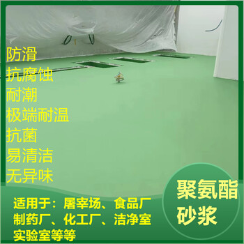 浙江杭州聚氨酯砂漿地坪屠宰場食品廠-廠家直供