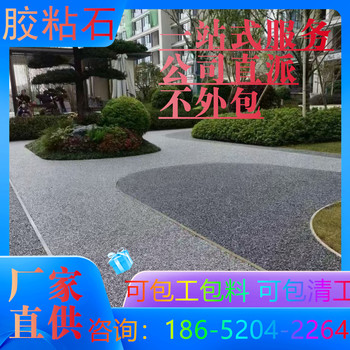 淮安膠粘石墻面景觀人行道地坪用