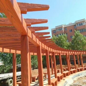 成品水泥仿木長(zhǎng)廊