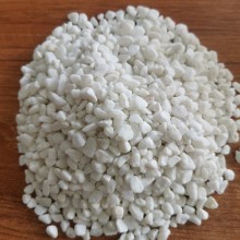 白色磨圆砾石0.4-0.6厘米-胶粘白色砾石-白色磨圆水洗石