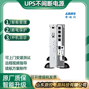 雷迪司UPS不间断电源GR3K机架式3000VA2400W单进单出标机打印机用