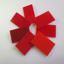 3mm红色透光亚克力板桃红中国红深红色塑料板来图定制尺寸雕刻图片