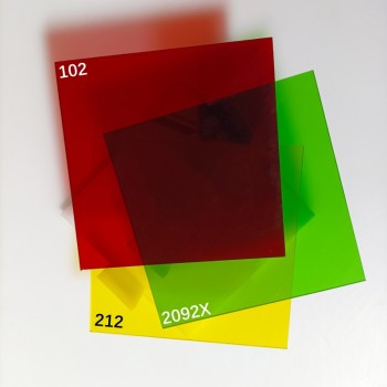 10mm彩色透明亚克力板红色黄色绿色蓝色有机玻璃板定制尺寸加工