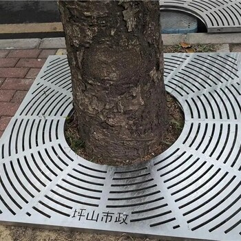 樹篦子鍍鋅板樹篦子不銹鋼格柵鑄鐵樹圍子園林景觀市政工程