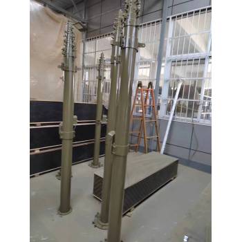 扬博生产11米大承载升降杆避雷针3米低闭合天线伸缩杆