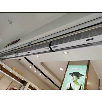 四川巴中市貫流式電空氣幕商場靜音冷暖風簾機