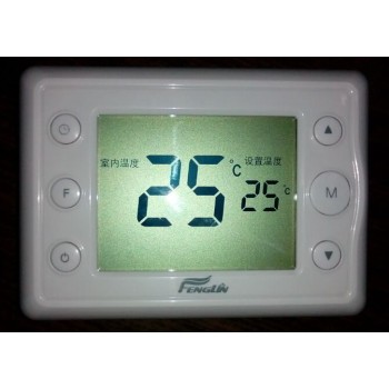 湖南常德中央空调地暖温控器控制面板液晶温度调节开关