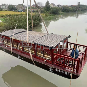 紅海船業廣東供應大型畫舫船餐飲船觀光船旅游船