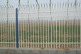 园区三横杆铁围栏财润丝网供应喷漆锌钢栅栏厂家直供