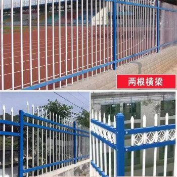 组装式黑色锌钢围栏财润丝网供应学校铁围栏坚固