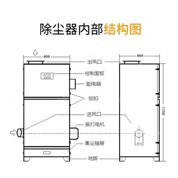 脉冲滤筒除尘器移动柜式工业金属粉尘集尘机磨床拉丝机砂厂吸尘器