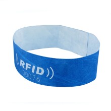 250*20mm一次性纸腕带RFID演唱会身份识别门票NFC撕不烂手环