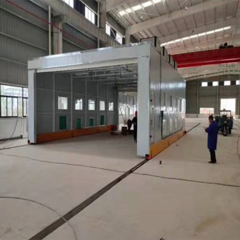 工厂销售江苏徐州重工机械移动伸缩喷漆房焊接打磨房