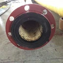 鋼廠噴煤粉耐磨陶瓷橡膠管大口徑內(nèi)襯陶瓷膠管耐高溫宏祿