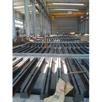 河北远鹏厂家生产铸铁地轨地梁地槽铁双槽地轨可定制