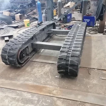 挖掘機底盤件廠家橡膠履帶履帶底盤總成廠家直供