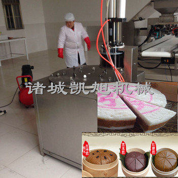 紅糖發糕全自動切糕機發糕均勻分糕機紅糖發糕配方廠家直供