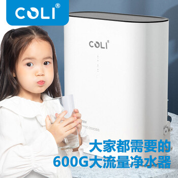 科淋家用凈水器除硝酸鹽凈水器廚下大通量600G雙出水凈水器
