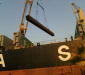 天津津散全国港口出口大宗散货设备吨袋件杂货滚装船石油焦