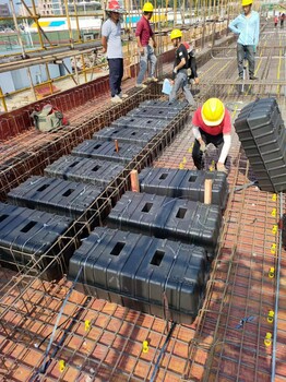 現澆混凝土空心樓蓋空心模盒膜殼生產廠家