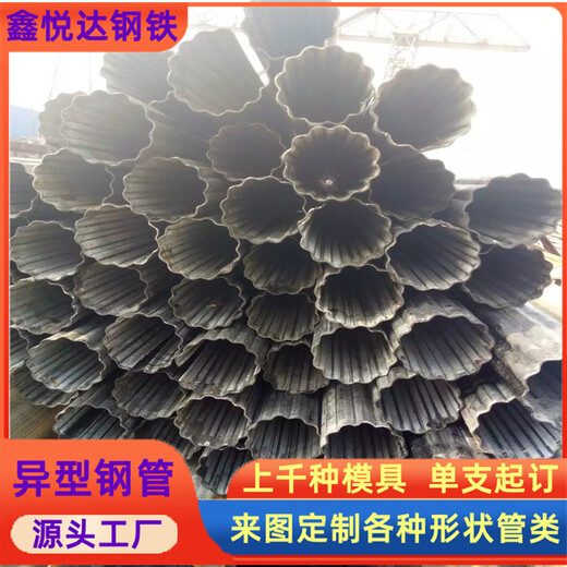 江苏打捆机滚筒管打包机管75×75镀锌梅花管批发零售