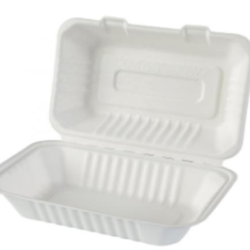 廠家直供餐盒飯盒打包盒一次性純色本色（非塑料）原漿產(chǎn)品